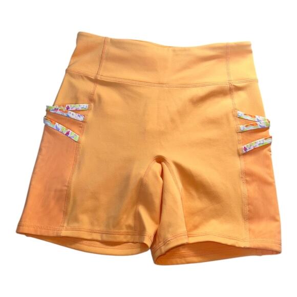 Fabletics Trinity Motion365 small Mid-Rise Pocket bike Shorts 5” activewear - Picture 1 of 5